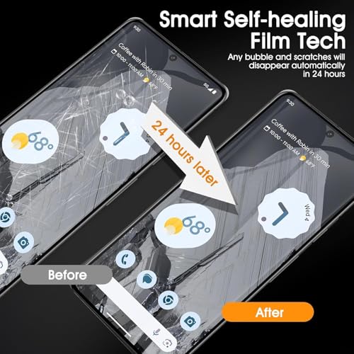 3 Pack Screen Protector for Google Pixel 9 6.3", HD Ultra-Thin Full Coverage Soft TPU Hydrogel Film Google Pixel 9 - Fingerprint ID Compatible, Self-Healing, Touch Sensitive - size: Google Pixel 9