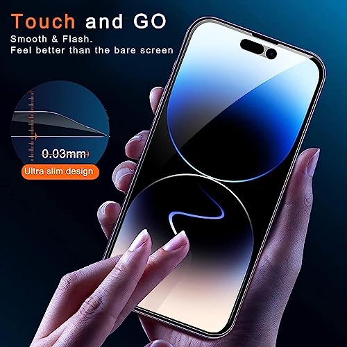 Ferilinso Privacy Screen Protector for iPhone 14 Pro Max, Tempered Glass - size: iPhone 14 Pro Max-6.7 IN