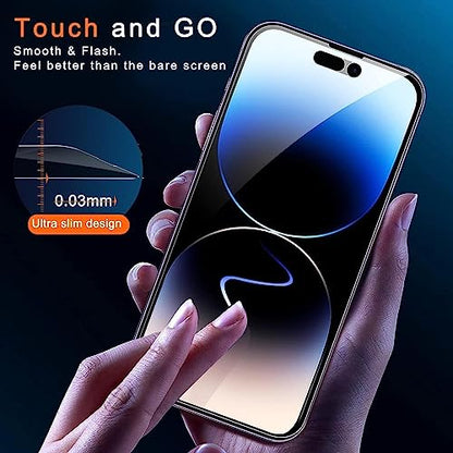Ferilinso Privacy Screen Protector for iPhone 14 Pro Max, Tempered Glass - size: iPhone 14 Pro Max-6.7 IN