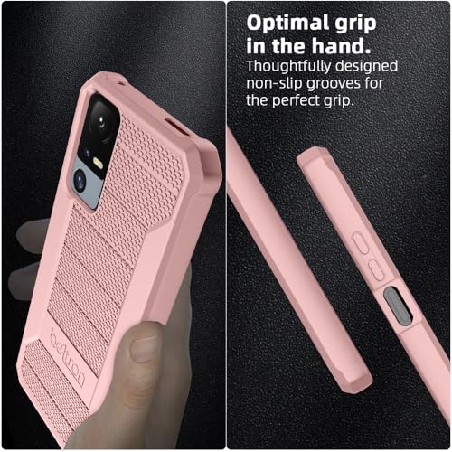 BELTRON Jitterbug Smart 4 Phone Case, Slim Industrial Strength Protective Grip Case with Reinforced Technology for TCL 40XL / Lively Jitterbug Smart4 (Pink) - color: Pink