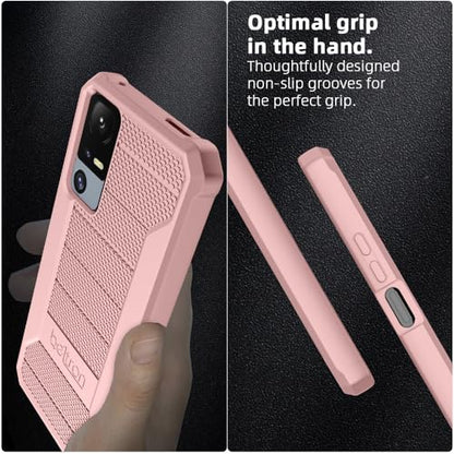 BELTRON Jitterbug Smart 4 Phone Case, Slim Industrial Strength Protective Grip Case with Reinforced Technology for TCL 40XL / Lively Jitterbug Smart4 (Pink) - color: Pink