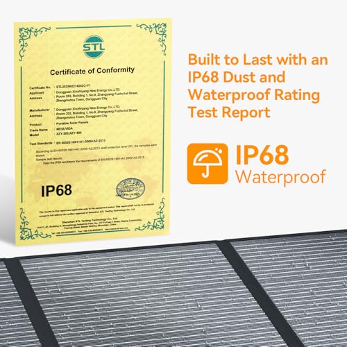 200W Portable Solar Panels ETFE Material 24V MC4 Cable & XT60 Anderson DC - size: 200W