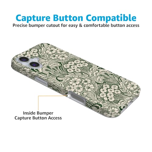 Casely iPhone 16 Case | Mystic Meadow | Green Gardens | Compatible with MagSafe | Classic Ultra Slim Design - color: Mystic Meadow | Green Gardens, size: Iphone 16