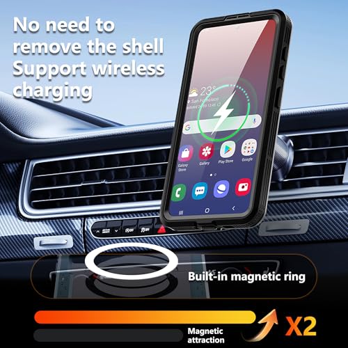 Waterproof Phone Case for Samsung Galaxy S26 Protective Black - color: Black, size: Samsung Galaxy S26