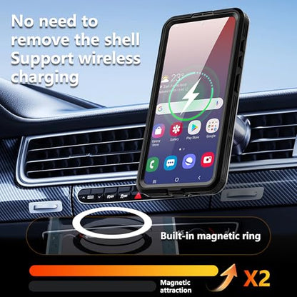 Waterproof Phone Case for Samsung Galaxy S26 Protective Black - color: Black, size: Samsung Galaxy S26