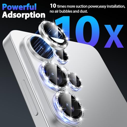 for Samsung Galaxy S26 Ultra Camera Lens Protector,Silver Glitter - color: Silver Glitter