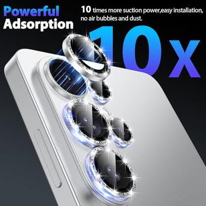for Samsung Galaxy S26 Ultra Camera Lens Protector,Silver Glitter - color: Silver Glitter