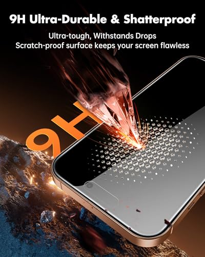 UNBREAKcable 4PCS Screen Protector for iPhone 16 Pro Max - 2 Privacy Tempered Glass+2 Clear Glass Double Shatterproof [Installation Frame] [9H Hardness] [Case Friendly] Anti-Scratch iPhone 6.9 inch - size: iPhone 16 Pro Max