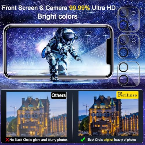 Ferilinso Screen Protector for iPhone 11, Tempered Glass, Case Friendly - size: iPhone 11-6.1 INCH