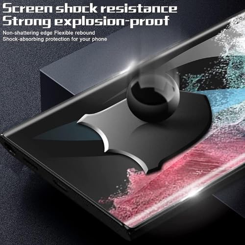 3 Pack Screen Protector Compatible for Samsung Galaxy S22 Ultra 6.8 Inch, HD Flexible Soft TPU Hydrogel Film for Samsung Galaxy S22 Ultra 5G - Support Fingerprint Unlock, High Sensitivity - size: Samsung Galaxy S22 Ultra