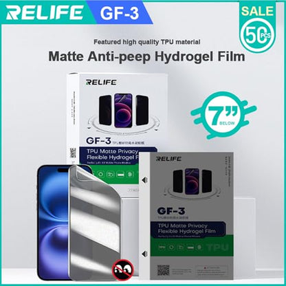 GF-3 Anti-Peep Matte Hydrogel Screen Protector Privacy Film - color: GF-3