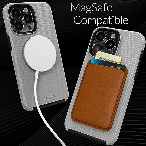 Crave Dual Guard for iPhone 15 Pro Max Case, Compatible with MagSafe Shockproof Protection Dual Layer Case for Apple iPhone 15 Pro Max (6.7") - Slate - color: Slate