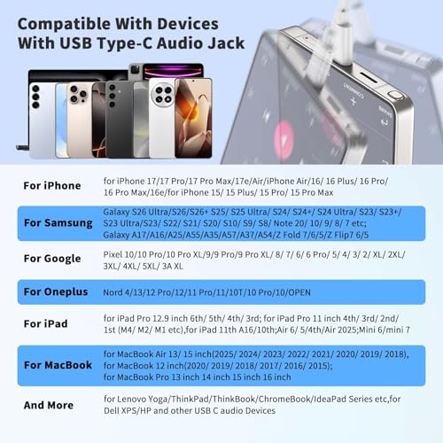 USB C Earbuds Wired Headphone for iPhone 18 Pro Max 17 16 17e,White - color: White