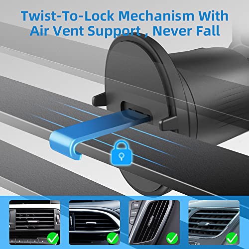 Magnetic Phone Holder for Car - Metal Hook, Compatible with iPhone, Easy Installation, Secure Hold, 360 Rotation, 20-Day Satisfaction Guarantee - color: Metal Hook