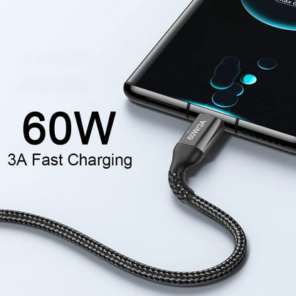 USB-C to USB-C Cable (6.6FT 2PACK 60W) Long Cable, Fast Charging - color: Grey, size: 6.6FT