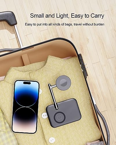 2 in 1 Charger Stand for Apple Watch and AirPods - color: Black