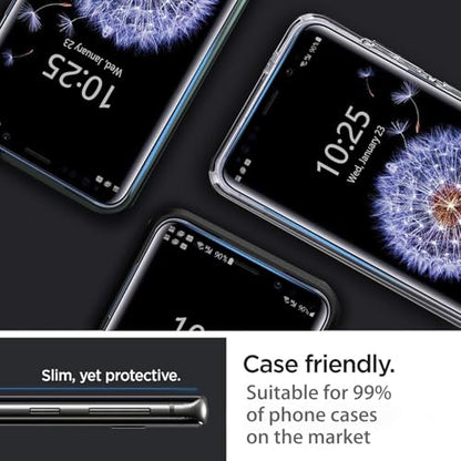 Compatible For Samsung Galaxy S8 PLUS/S9 PLUS Screen Protector Tempered Glass Privacy Anti-Spy 3D Curved Edge Case Friendly Film (4 Pack, Black)