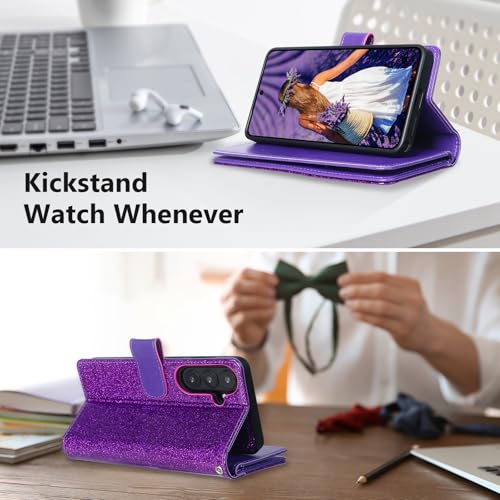 Varikke for Samsung Galaxy S26 Wallet Case Magnetic Detachable, Deep Purple - color: Dark Purple, size: Galaxy S26 6.3"