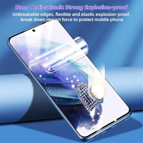 3 Pack Screen Protector Compatible for Samsung Galaxy S22 6.1 Inch, HD Clear Flexible Soft TPU Hydrogel Film for Samsung Galaxy S22 5G - Support Fingerprint Unlock, High Sensitivity - size: Samsung Galaxy S22