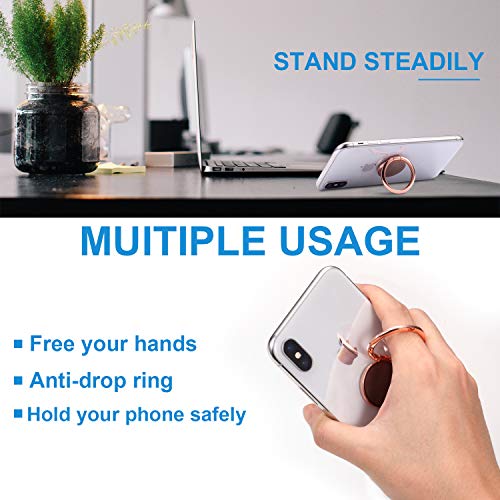 Finger Ring Stand & Magnetic Mount Set, Fits iPhone & Android Smartphones - color: Finger Ring Stand & Magnetic Mount