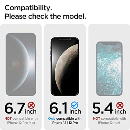 Spigen GlasTR EZ FIT Privacy Screen Protector for iPhone 12/12 Pro - size: iPhone 12 Pro / iPhone 12
