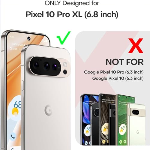 Battery Case for Pixel 9 Pro XL/10 Pro XL,10000mAh Portable Protective Wireless Case Support Carplay Compatible with Pixel 9/10Pro XL(6.8 inches) Rechargeable Extended Battery Charger Cover (Black) - size: for Pixel 9 Pro XL/10 Pro XL