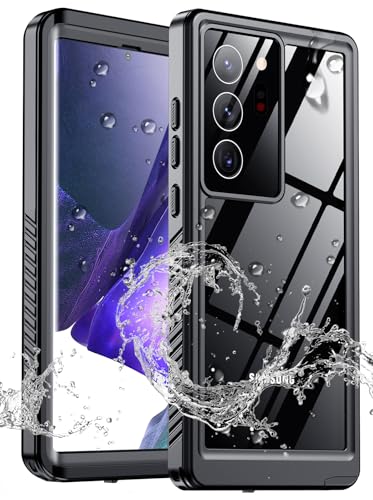 xiwxi for Samsung Galaxy Note 20 Ultra Case Waterproof,[IPX8 Underwater Case][Full Body Shockproof & Military Dropproof] Built-in Screen Protector for Samsung Note 20 Ultra 6.9 inch-Black - size: For Samsung Note 20 Ultra-6.9"