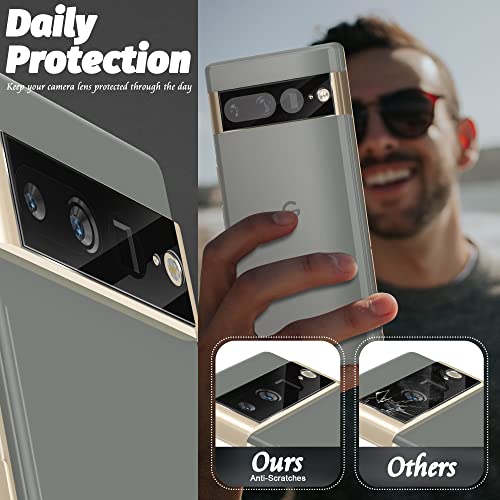 Orzero (3 Pack) Camera Lens Protector Compatible for Google Pixel 7 Pro 5G 6.7 inch, Protector de Cámera Tempered Glass 9 Hardness HD Anti-Scratch Case Friendly Does not Affect Night Shots - size: Google Pixel 7 Pro 5G 6.7 inch