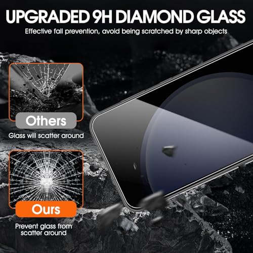 [3 Pack] Privacy Screen Protector for Samsung Galaxy A25 6.5in, Anti-Spy Tempered Glass Film, Bubble-Free, Easy Install - size: Galaxy A25