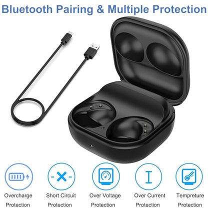 Charging Case for Galaxy Buds 2 Pro SM-R510, Charger Station ONLY for Samsung Galaxy Buds 2 Pro Bluetooth Earbuds (Black)