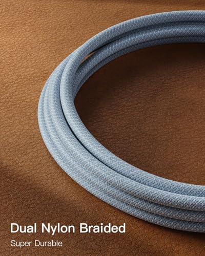 CONMDEX Android Auto USB Cable [1.5ft, 2Pack] 10Gbps, 3A Fast Charging - color: Blue, size: 1.5ft+1.5ft, style: 2Pack