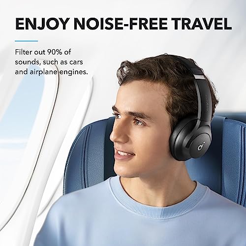 Soundcore by Anker Q20i Hybrid Active Noise Cancelling Headphones, Black - color: Black