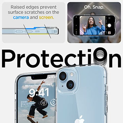 Spigen for iPhone 14 Case, Ultra Hybrid [No Magnet Ring][Anti-Yellowing] - Crystal Clear - color: Crystal Clear, size: iPhone 14