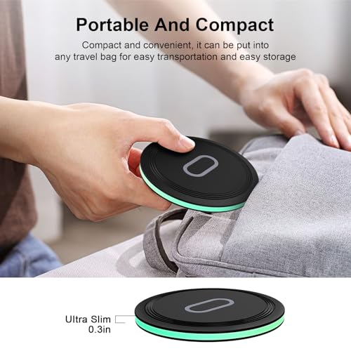 Wireless Charger Fast Charging Pad Compatible Motorola Edge/Razr Ultra/Moto G Stylus 2026/Edge 70 Pro+/Razr 70 Ultra/Edge 70 Pro,15W Wireless Phone Charger Android Charging Station Mat with Adapter - color: 3Black