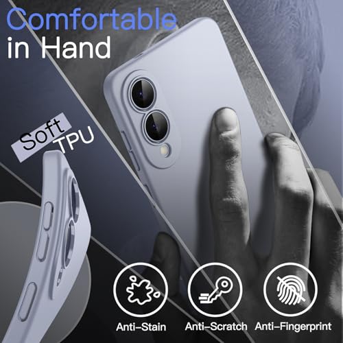 JETech Slim Case for Samsung Galaxy S25 Edge, Icyblue | Camera Lens Protection, Soft TPU Design, Matte Finish, Shockproof Protection - color: Icyblue, size: Galaxy S25 Edge