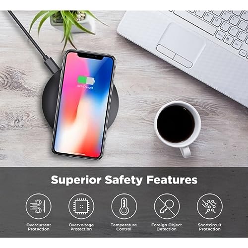 Fast 15W Wireless Charger for DuraForce Pro 3 - Charging Pad Slim Quick Charge D8N Compatible with Kyocera DuraForce Pro 3 Phone