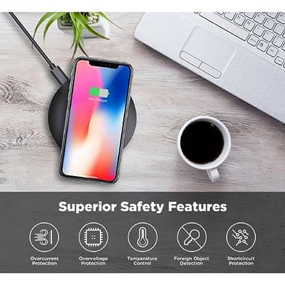 Fast 15W Wireless Charger for DuraForce Pro 3 - Charging Pad Slim Quick Charge D8N Compatible with Kyocera DuraForce Pro 3 Phone