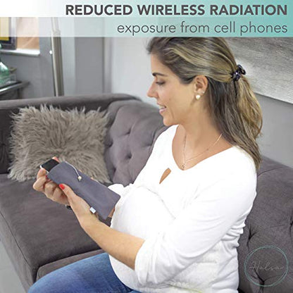 Halsa EMF Shield Sleeve for Cell Phone - Signal Blocking Anti-EMP Pouch - Smartphone Protection Case Against Radiation, EMF, 5G, RFID - Grey - 4x8 Inch Fits Most Phones - color: Gray