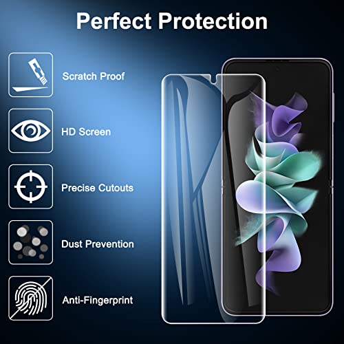 geekboy (2 Set Upgraded) Screen Protector for Samsung Galaxy Z Flip 3 5G