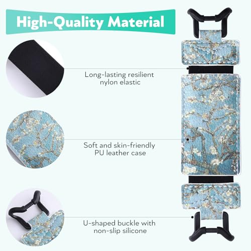 Secure Hand Strap for Kindle and Tablet - High Elasticity Finger Grip Holder Accessories for 6-8 Inches E-Book Tablet. - color: Green Tree