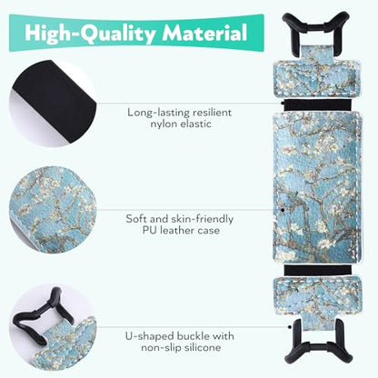 Secure Hand Strap for Kindle and Tablet - High Elasticity Finger Grip Holder Accessories for 6-8 Inches E-Book Tablet. - color: Green Tree