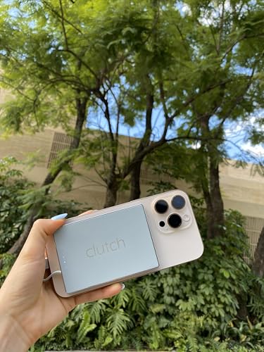 Clutch - Pro USB-C Portable Charger - Compatible with iPhone 15, 16, 17 & Android Devices - Power Bank Magnetic Battery - TSA Travel Approved - USB Rechargeable - Built-in Cable - 5000 mAh - 3.7oz - color: Gray