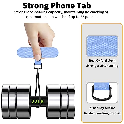 TACOMEGE Phone Tether Tab for iPhone, Cell Phone Lanyard Patch, Phone Strap Replacement Part for All Full Phone Cases (Blue) - color: Blue