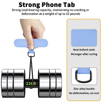 TACOMEGE Phone Tether Tab for iPhone, Cell Phone Lanyard Patch, Phone Strap Replacement Part for All Full Phone Cases (Blue) - color: Blue