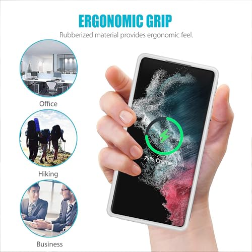 Battery Case for Galaxy S22 Ultra/S23 Ultra, [12000mAh] Slim Portable Protective Fast Charging Case Backup Power Bank Battery Case Compatible with Galaxy S22 Ultra/S23 Ultra-6.8 inch-Pink - size: Galaxy S22 Ultra/S23 Ultra-Pink