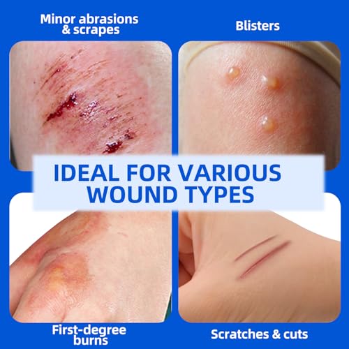 Niceful Hydrocolloid Bandages 4"x4" for Knee, Elbow, 10 Count - size: 4" x 4" (10 Dressings)