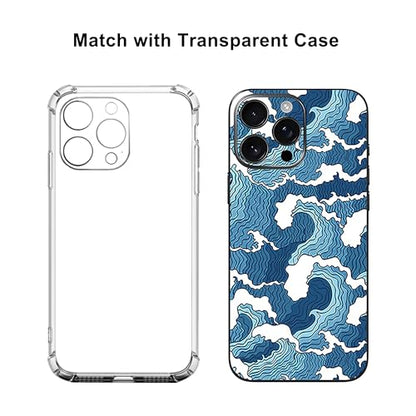 Skin Wrap Compatible with 13/14/15/16/17 Pro Max (Blue, 15 Pro Max) - color: Blue, size: 15 Pro Max