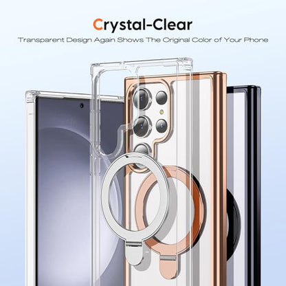 Clear Case for Samsung Galaxy S23 Ultra with Stand 6.8",Clear - color: Clear, size: Samsung Galaxy S23 Ultra