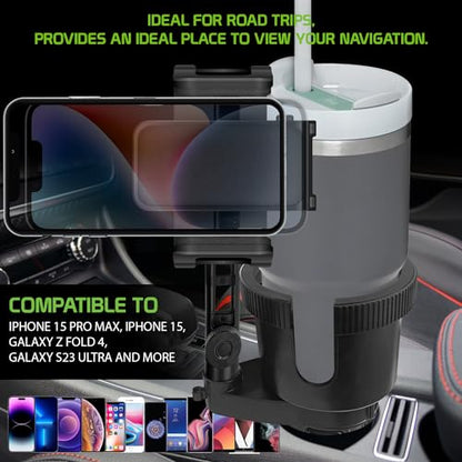 Cellet Car Cup Holder Phone Mount, Phone Holder Mount Cradle Universal Adjustable Compatible for All Smartphones Apple iPhone, Samsung Galaxy Note, LG, Moto Google Pixel (Extra Cup) - style: Extension Cup Holder