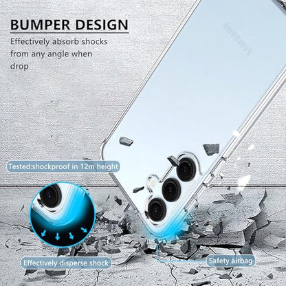 Anoowkoa Designed for Samsung Galaxy S26+ Case + 2 Pack Galaxy S26 Plus Tempered Glass Screen Protector.[Military Grade Protection] Slim Transparent Anti-Scratch - Clear - color: Samsung Galaxy S26+